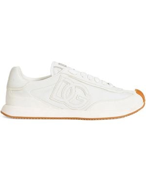 Dolce & Gabbana Sports Shoes With Logo - White