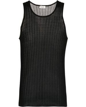 Nanushka Round-Neck Vest Top - Black