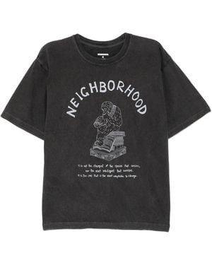 Neighborhood Graphic-Print T-Shirt - Black