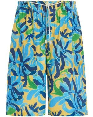 Marni Printed Bermudas - Blue