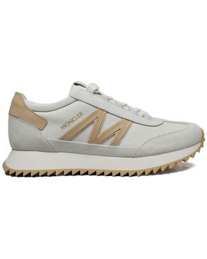 Moncler Pacey 2 Logo Leather Trainers - White