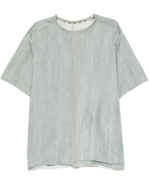 Ziggy Chen Exposed-Seam T-Shirt - Gray