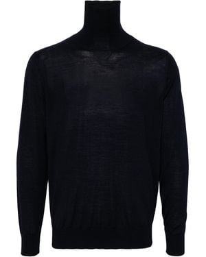 Caruso Roll-Neck Jumper - Blue