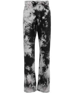 Louis-Gabriel Nouchi Tie-Dye Straight Jeans - Black