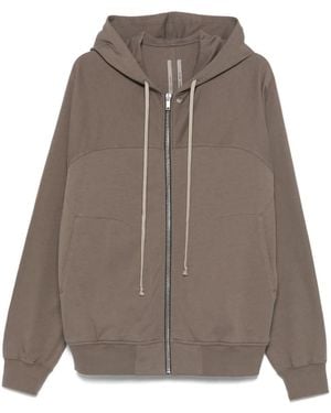 Rick Owens Zip-Up Hoodie - Brown