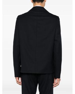 Lardini Notched-Lapel Single-Breasted Blazer - Blue