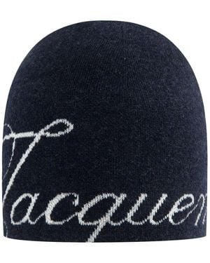 Jacquemus Embroidered Beanie Hat - Blue