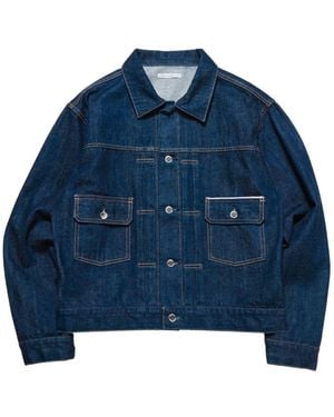 Sophnet Button-Up Denim Jacket - Blue