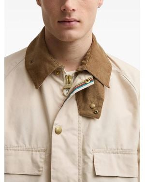 Barbour X Paul Smith Sugarlump Corduroy-Collar Jacket - Natural