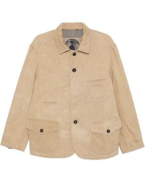 Ziggy Chen Cotton Denim Jacket - Natural