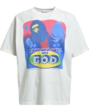 SAINT Mxxxxxx X Bape Cotton T-Shirt - White