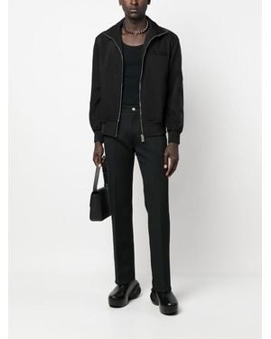 Courreges Button Trousers - Black