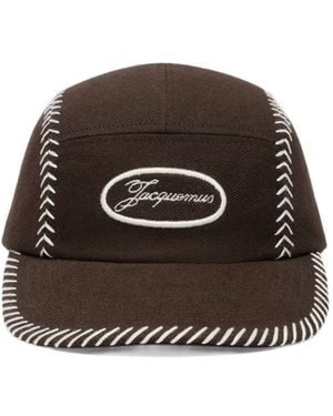 Jacquemus Baseball-Stitching Cap - Brown