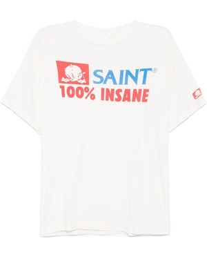 SAINT Mxxxxxx Graphic-Print T-Shirt - White
