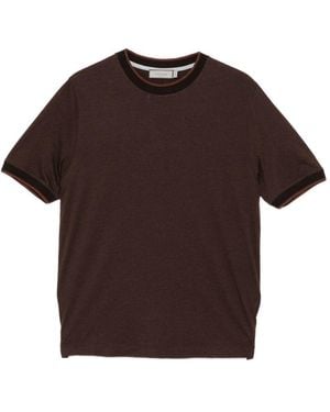 Canali Crewneck T-Shirt - Brown