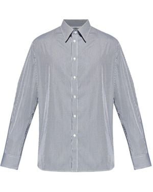 Givenchy Striped Embroidered Shirt - Blue