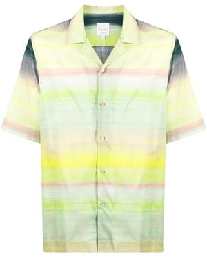 Paul Smith 'Untitled Stripe' Short-Sleeve Shirt - Yellow