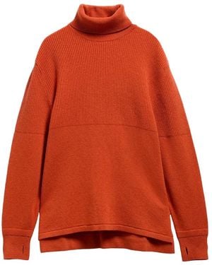 Barbour X Norbit Rollneck Wool Sweater - Orange