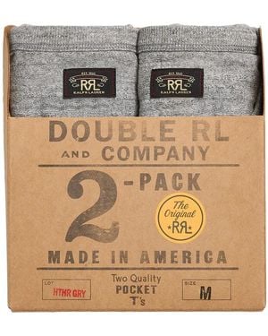 RRL Cotton T-Shirts (Pack Of Two) - Multicolor