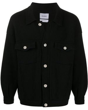 Barrie Oversized Denim Jacket - Black