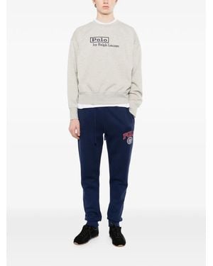 Polo Ralph Lauren Logo-Embroidered Sweatshirt - Blue