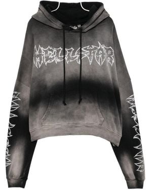 HELLSTAR Graphic Hooded Sweatshirt - Gray