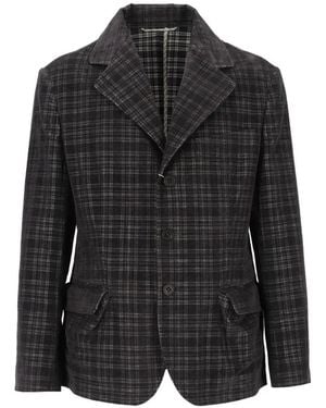Vivienne Westwood Wreck Check-Pattern Jacket - Black