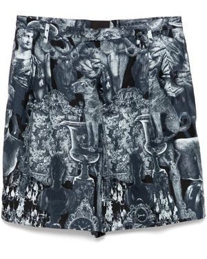 Givenchy Hubert-Print Bermuda Shorts - Gray