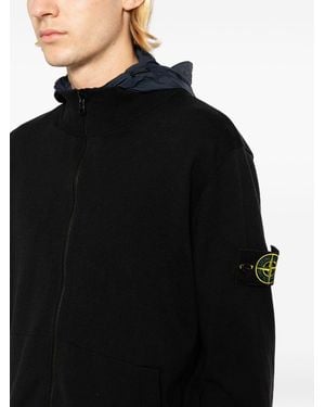 Stone Island 5100047 Light Raw Hand Organic Cotton Sweatshirt - Black
