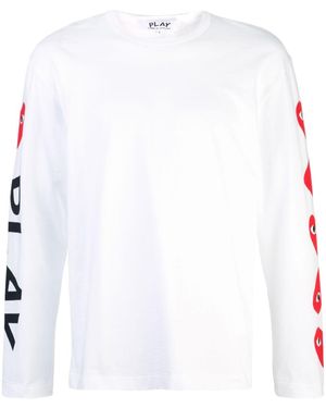 COMME DES GARÇONS PLAY Multi Hearts Long Sleeve T-shirt - Multicolor