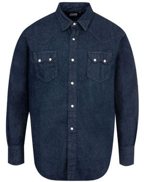 Orslow Long-Sleeve Denim Shirt - Blue
