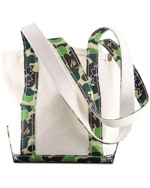 SAINT Mxxxxxx X Bape Camouflage-Print Tote Bag - Blue