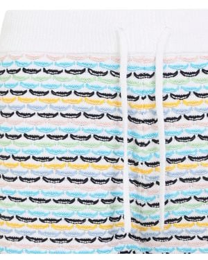 CASABLANCA Graphic-Print Drawstring Bermuda Shorts - Blue