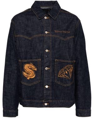 BBCICECREAM Embroidered Denim Jacket - Blue
