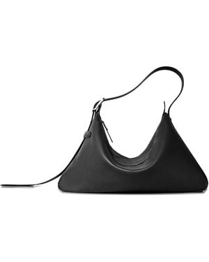 Bonastre Medium Rider Leather Shoulder Bag - Black