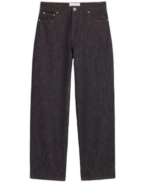 Ami Paris Baggy-Fit Cotton Jeans - Red