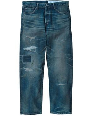Neighborhood Savage Denim Distressed Jeans - Blue