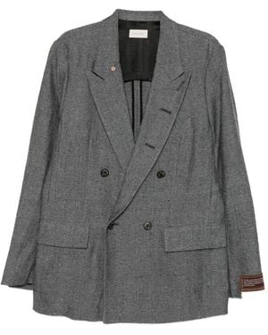 BED j.w. FORD Veste En Soie À Boutonnière Croisée - Grey