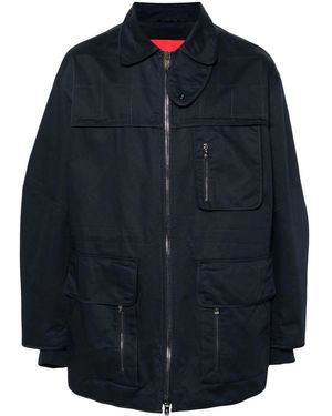 Ferrari Quilted Cargo Coat - Blue