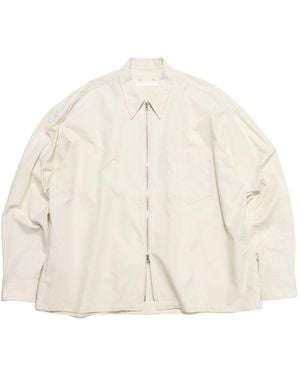 Sophnet Zip-Front Overshirt - Natural