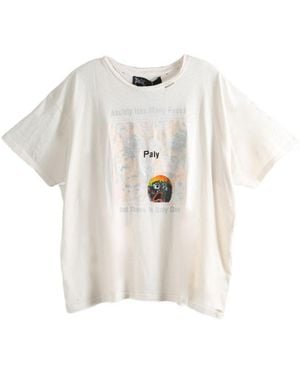 PALY Graphic-Print Distressed T-Shirt - White