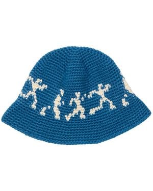 Kidsuper Running Guys Bucket Hat - Blue