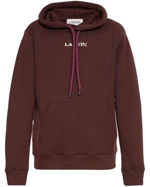 Lanvin Logo-Embroidered Hoodie