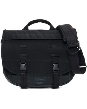 Porter-Yoshida and Co Buckle Messenger Bag - Black