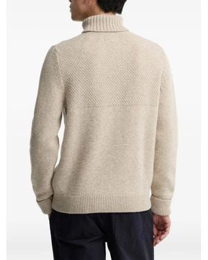 Barbour Northcliffe Submariner Wool Roll-Neck Sweater - Natural
