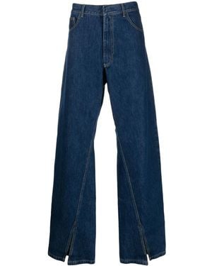 Bianca Saunders Wide-leg Denim Trousers - Blue