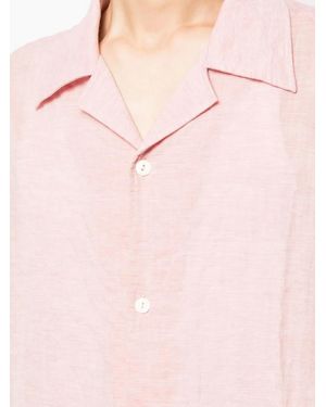 True Tribe Cotton Button-Down Shirt - Pink