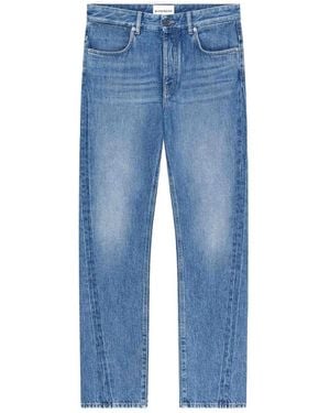 Givenchy Visible Stitching Flared Pants - Blue