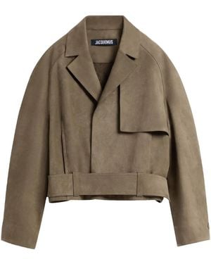 Jacquemus The Cabana Leather Jacket - Brown