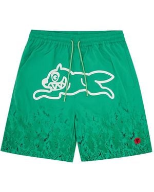ICECREAM Graphic-Print Shorts - Green